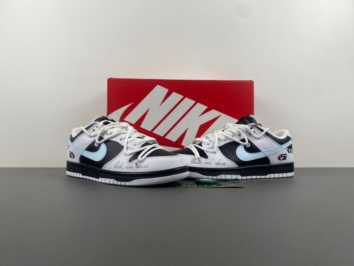 nike dunk low reverse panda fd9064-011