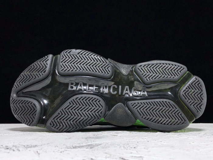 blcg sneaker triple.s.gomma noir green 541624-w0901-2140