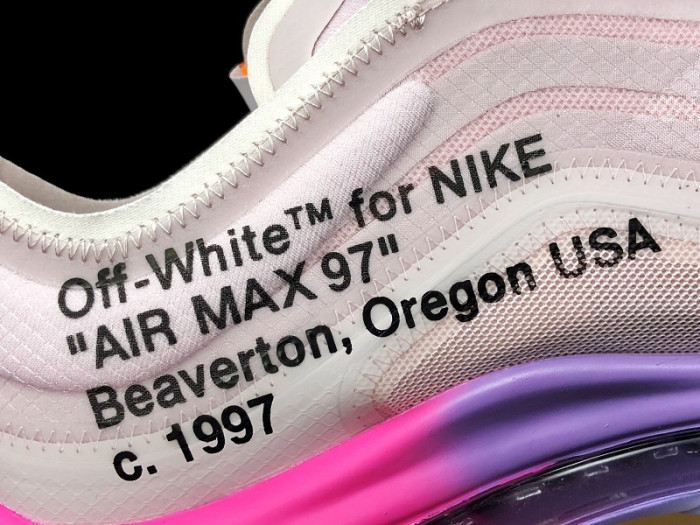 o-w x nike air max 97 “queen” elemental rose aj4585-600