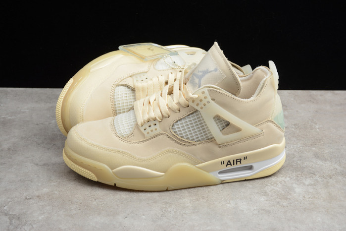 air jordan 4 retro o-w sail cv9388-100