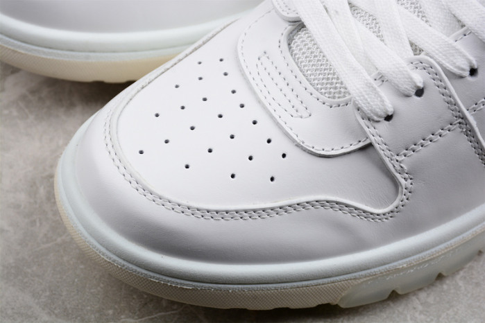 o-w out of office low-top leather sneakers